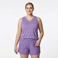 BCG Women's Burnout Slit Back Tank Top