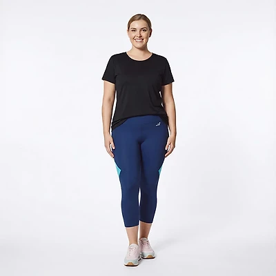 BCG Women's Color Block Crop Leggings