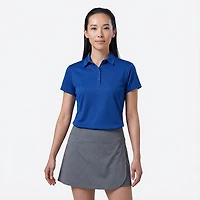 BCG Women's Tennis Button Short Sleeve Polo Shirt