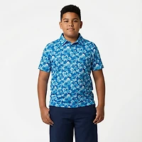 BCG Boys' Golf Gaming Camo Print Polo Shirt