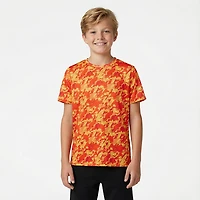 BCG Boys' Turbo Liquid Camo Print Short Sleeve T-shirt