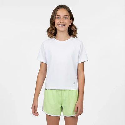 BCG Girls' Run Race Boxy Mesh Short Sleeve T-shirt