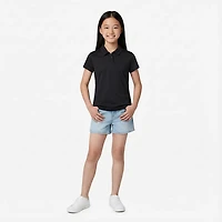 BCG Girls' Tennis Play Short Sleeve Polo Shirt