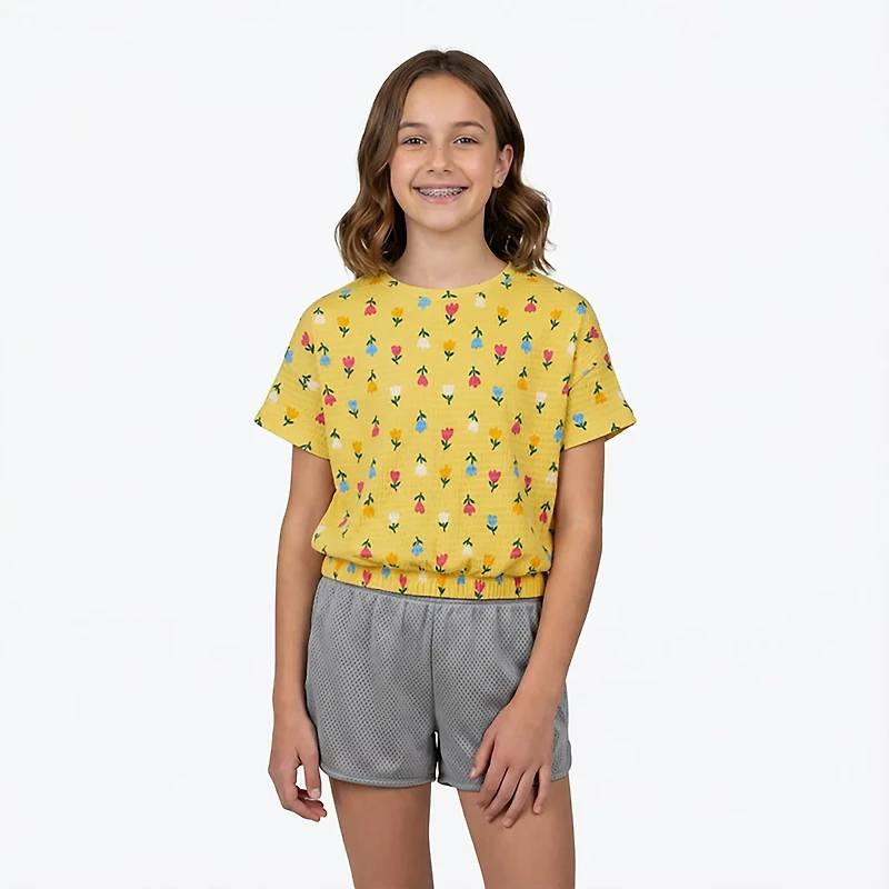 BCG Girls' Cinched T-shirt