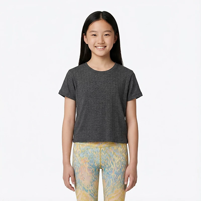 BCG Girls' Twist Back Crop Top