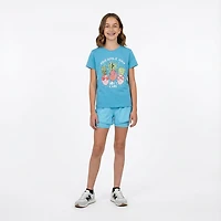 BCG Girls' Lifestyle Cotton Pineapple Short Sleeve T-shirt