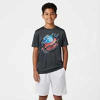 BCG Boys' Turbo Short Sleeve Baseball Shred Graphic T-shirt