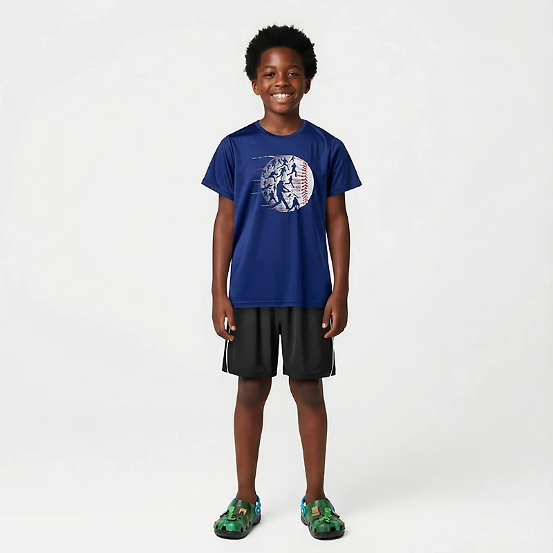 BCG Boys' Turbo Baseballers Graphic T-shirt