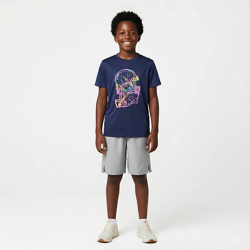 BCG Boys' Turbo Football Helmet Short Sleeve T-shirt