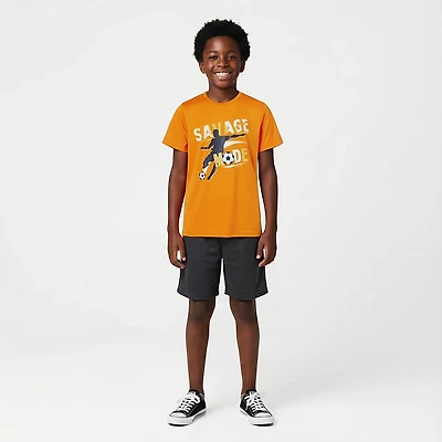 BCG Boys' Turbo Savage Mode Short Sleeve T-shirt