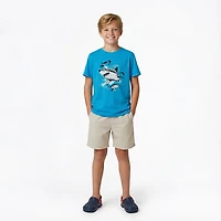 BCG Boys' Cotton Short Sleeve Shark Surf T-shirt