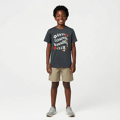 BCG Boys' Cotton Anti-Losing Club T-shirt