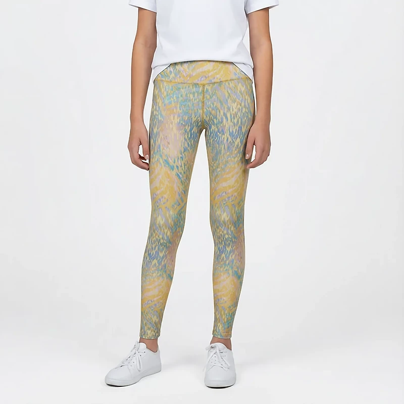 BCG Girls' Mid Rise Printed Leggings