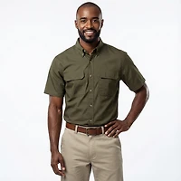 Brazos Men's Contractor Ripstop Button Down Shirt