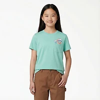 Magellan Outdoors Girls' Catch & Release Flower Graphic T-shirt
