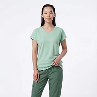 Magellan Outdoors Women's Pecos Ridge Solid V-neck T-shirt