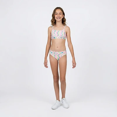 Hurley Girls' Honey Comb Bandeau Bikini