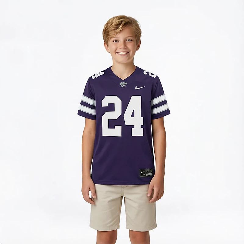 Youth Nike 24 Kansas State Wildcats Untouchable Football Jersey