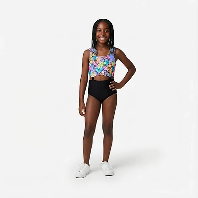 O'Rageous Girls' Wild Palms 1-Piece Swimsuit
