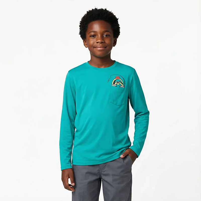 Magellan Outdoors Boys' Fishing Buddy Long Sleeve Graphic T-shirt