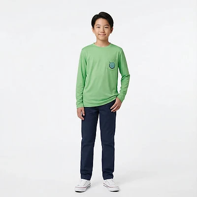 Magellan Outdoors Boys' Camp Necessities Graphic Crew Long Sleeve T-shirt