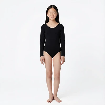 Rainbeau Moves Girls' Nylon Long Sleeve Leotard