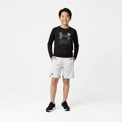 Under Armour Boys' UA Tech™ Vent Print Blocked Shorts 6
