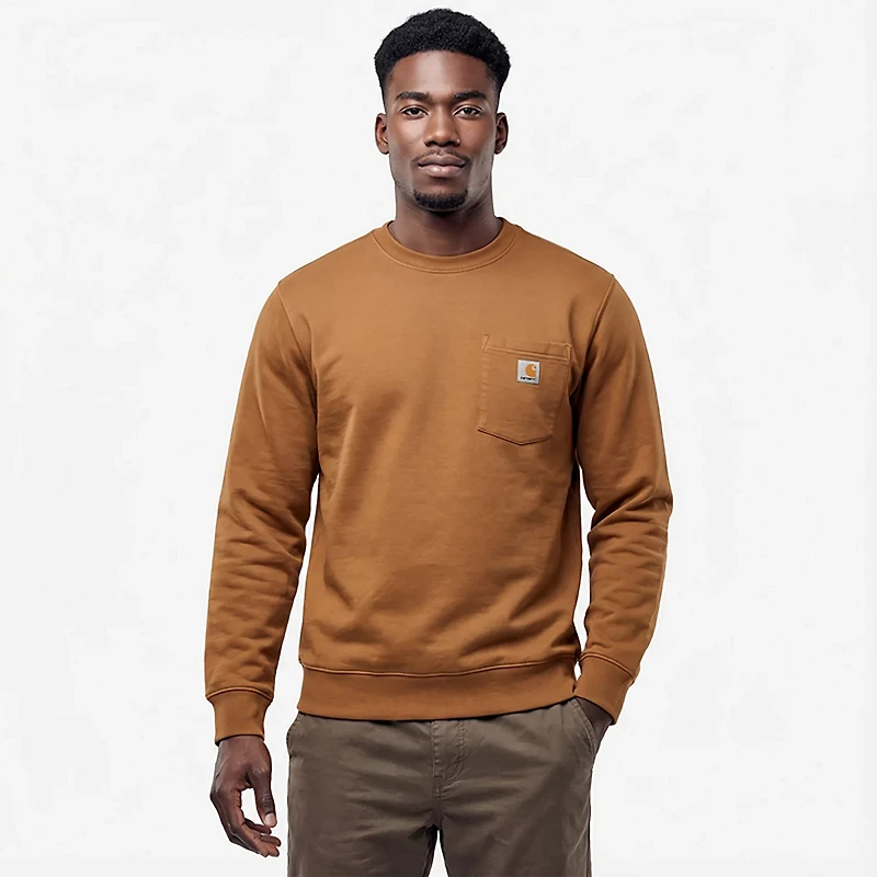 Carhartt Men's French Terry Crewneck Pocket Sweatshirt