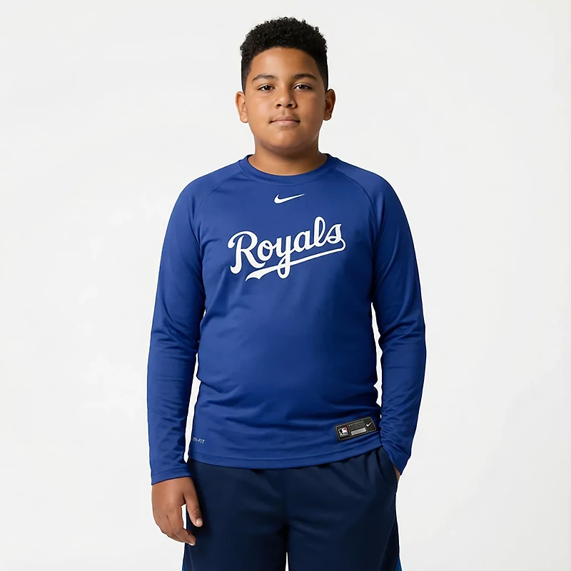 Nike Kansas City s Authentic Collection Game Time Raglan Performance Long Sleeve T-Shirt
