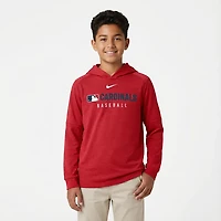 Nike Heather St Louis Cardinals Authentic Collection Tri-Blend Performance Pullover Hoodie