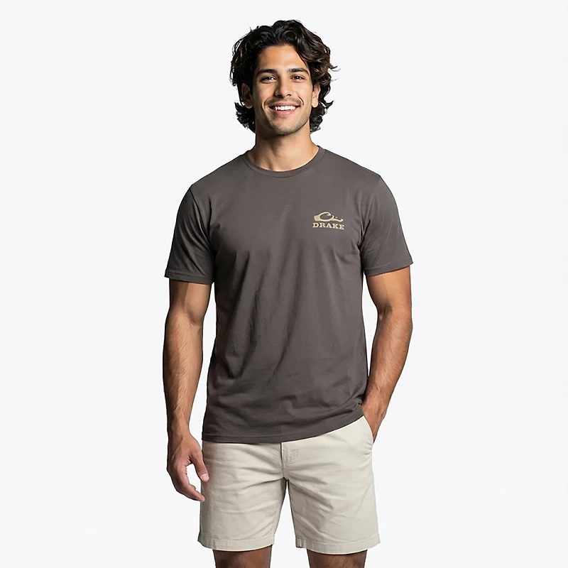 Drake Waterfowl Men's Chocolate Lab Revised Short Sleeve T-shirt