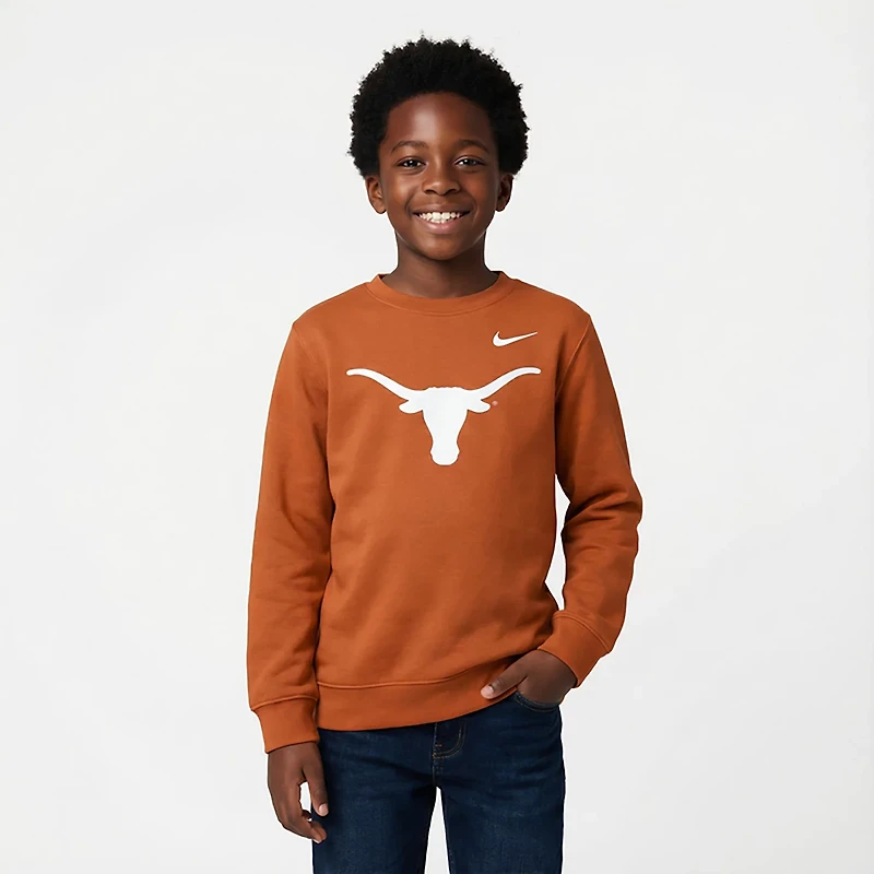 Nike Texas Longhorns Primetime Evergreen Fleece Pullover Sweatshirt