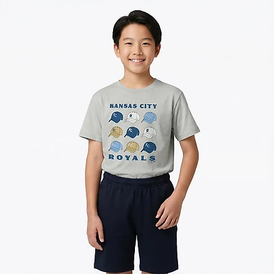 47 Brand Youth Royals Cap Off Franklin Short Sleeve T-shirt