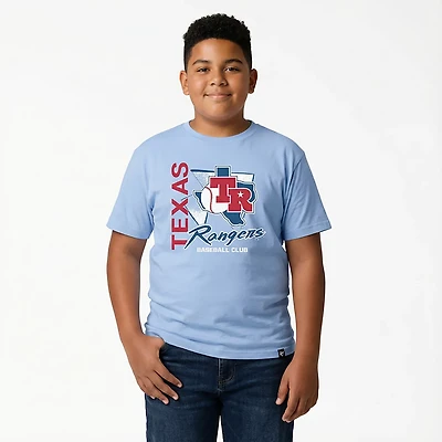 47 Brand Youth Rangers Side Arm Franklin Short Sleeve T-shirt