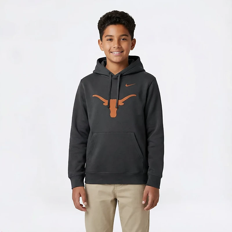 Nike Texas Longhorns Primetime Evergreen Club Fleece Pullover Hoodie