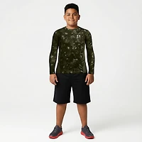 Under Armour Boys' Heat Geaar Printed Long Sleeve Top