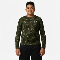 Under Armour Boys' Heat Geaar Printed Long Sleeve Top