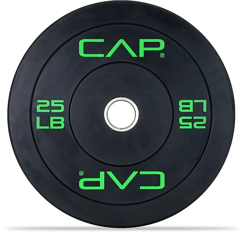 CAP Barbell Olympic Bumper Plate With Screened Logo – Single
