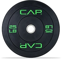 CAP Barbell Olympic Bumper Plate With Screened Logo – Single