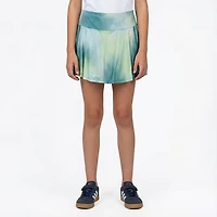 adidas Girls' Detached Waistband Printed 3-Stripe Flounce Skort