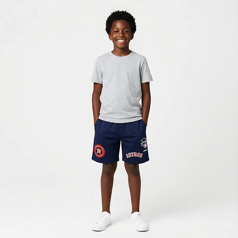Pro Standard Boys' Houston Astros Classic BB Mesh Shorts