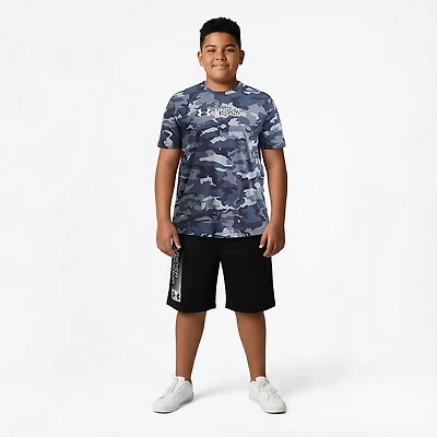 Under Armour Boys' All Over Print Camo Short Sleeve T-shirt