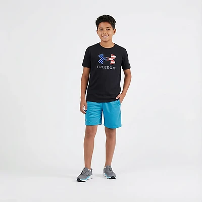 Under Armour Boys' Freedom Big Logo Short Sleeve T-shirt