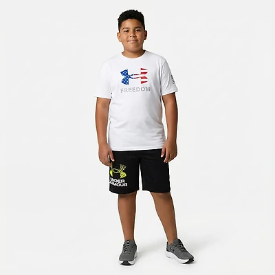 Under Armour Boys' Freedom Big Logo Short Sleeve T-shirt