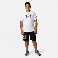 Under Armour Boys' Freedom Big Logo Short Sleeve T-shirt