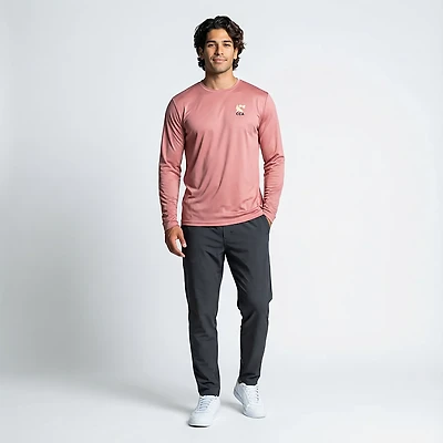 CCA Men's Painted Redfish Long Sleeve Performance T-shirt