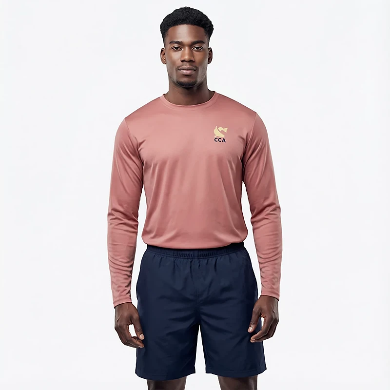 CCA Men's Painted Redfish Long Sleeve Performance T-shirt