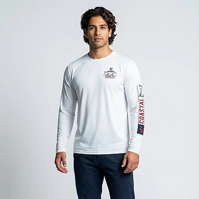 CCA Men's Fish Tail Long Sleeve Performance T-shirt