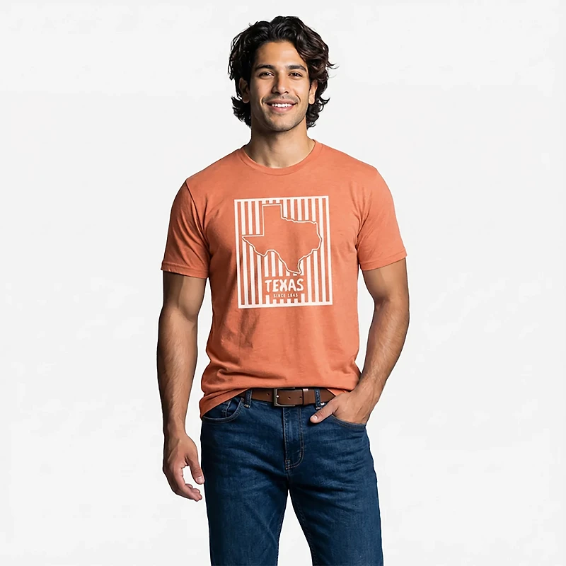 State Life Men's Texas Pinstripe Short Sleeve T-Shirt