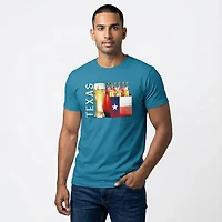 State Life Men's Texas Lager Beer Short Sleeve T-shirt